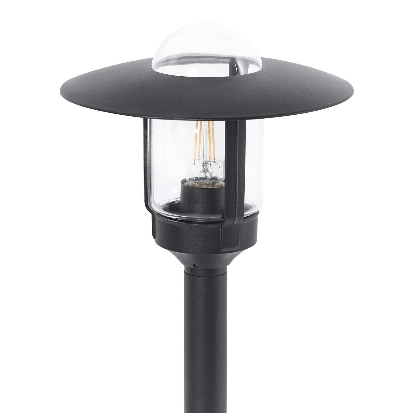 Bollard Light Black Aluminum 98cm Modern Garden Path Lamp
