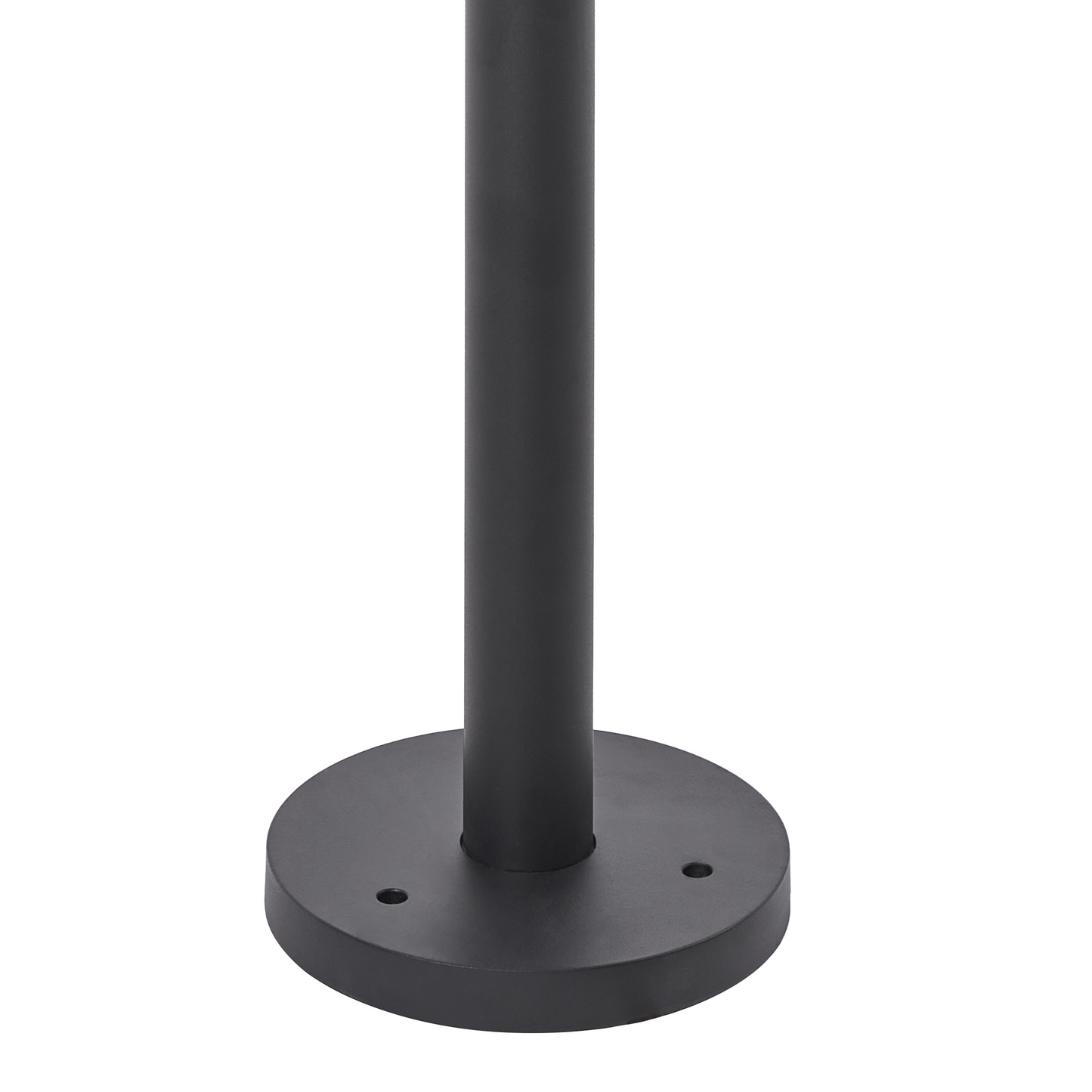 2 Light Black Path Lamp Post Aluminium Glass Shade