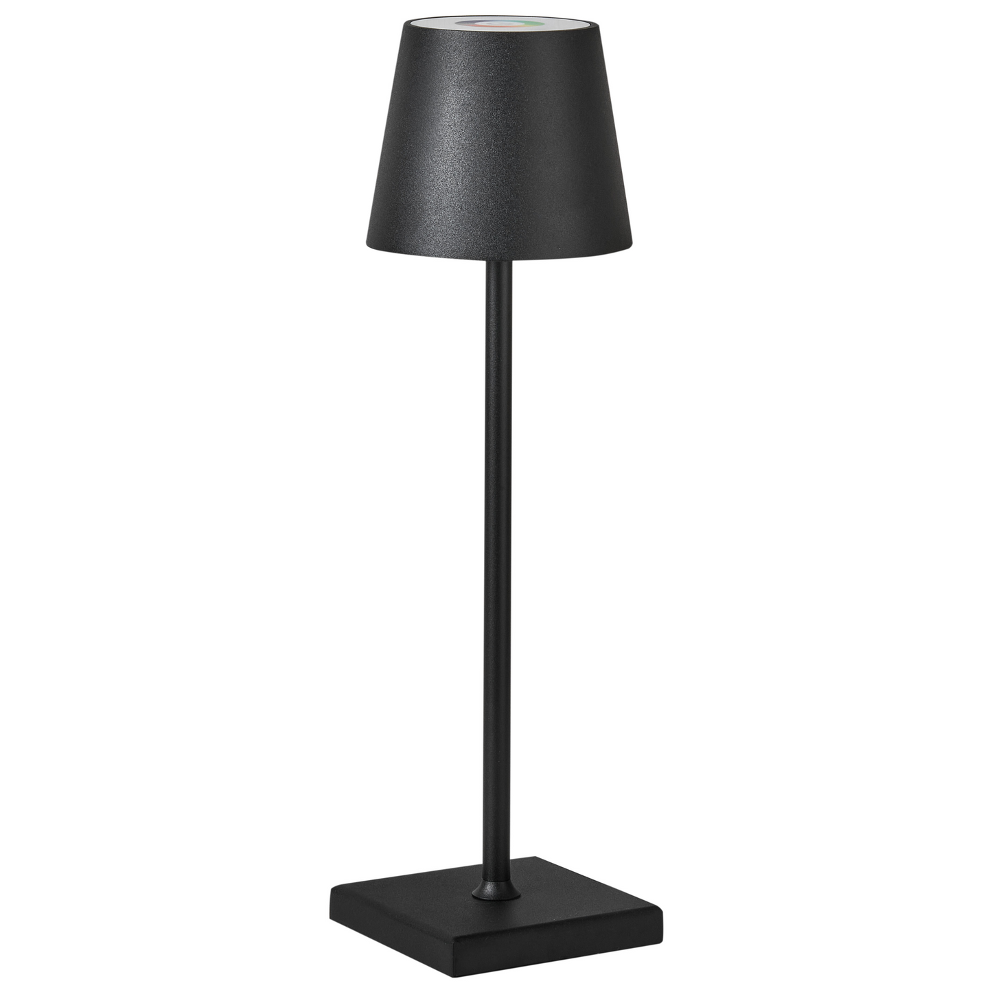 Table Lamp USB Port Black Iron Aluminium Indoor Outdoor