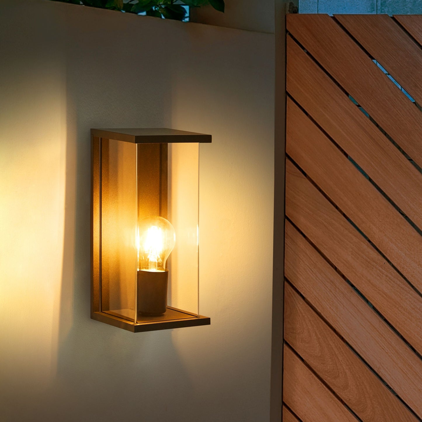 Outdoor Wall Light Black Sconce Aluminum Matte Modern