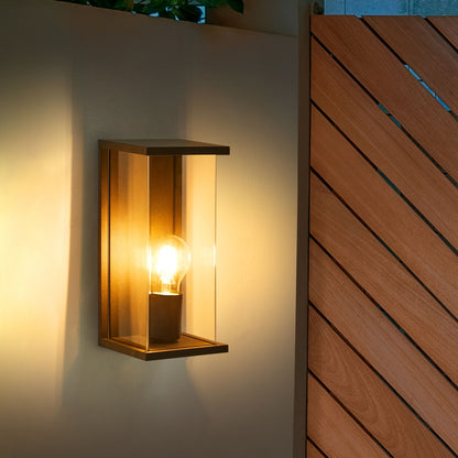Outdoor Wall Light Black Sconce Aluminum Matte Modern
