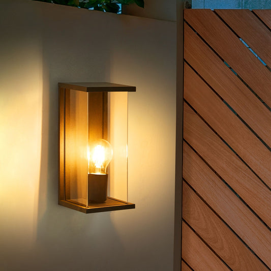 Outdoor Wall Light Black Sconce Aluminum Matte Modern