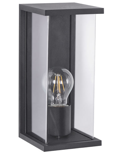 Outdoor Wall Light Black Sconce Aluminum Matte Modern