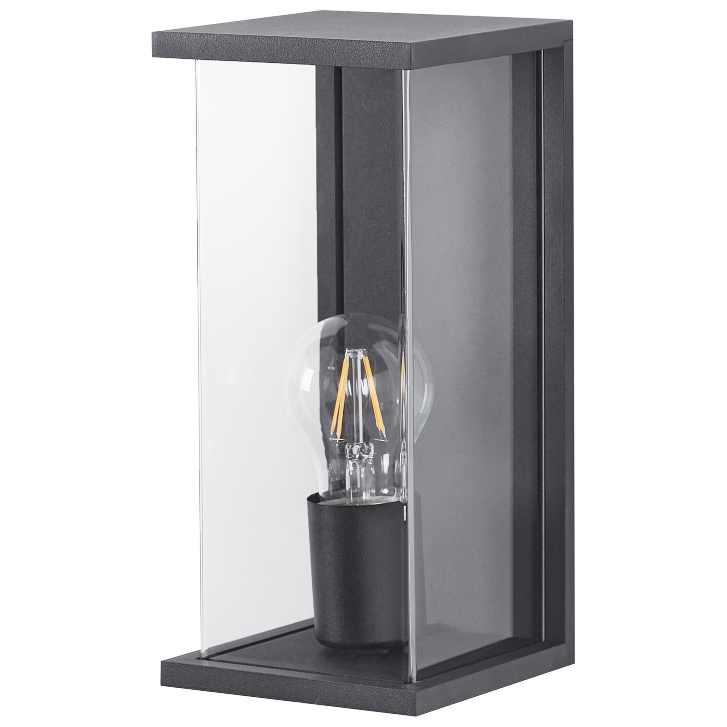 Outdoor Wall Light Black Sconce Aluminum Matte Modern