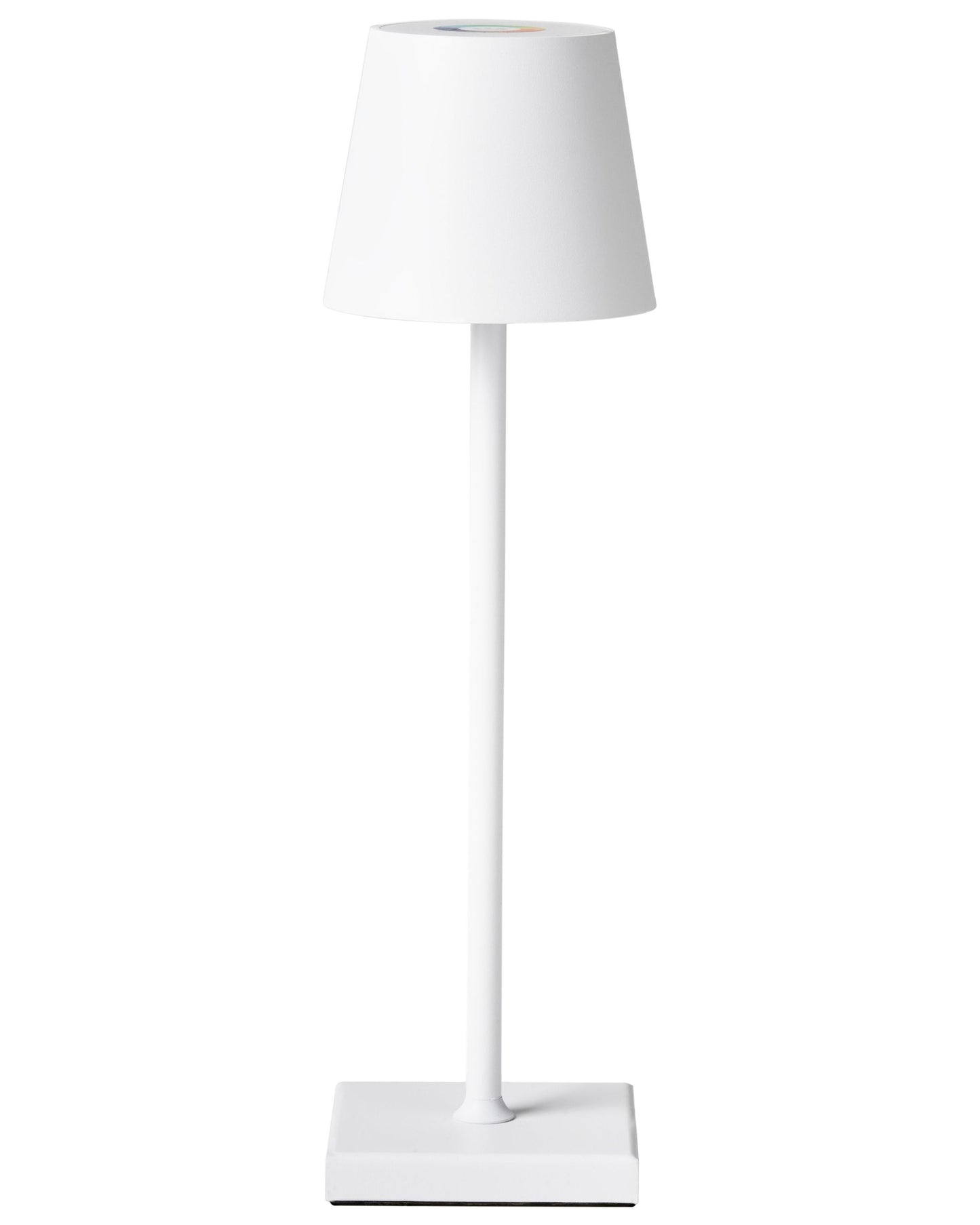 Wireless Table Lamp White Iron Aluminium USB Port