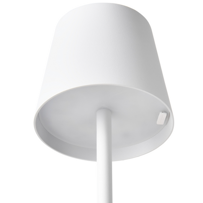 Wireless Table Lamp White Iron Aluminium USB Port