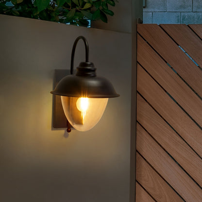 Outdoor Wall Light Matte Black Sconce Weatherproof