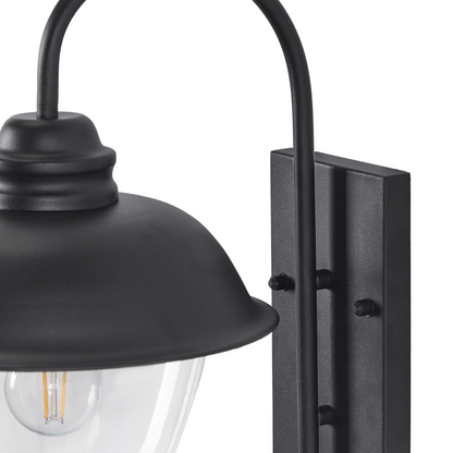 Outdoor Wall Light Matte Black Sconce Weatherproof