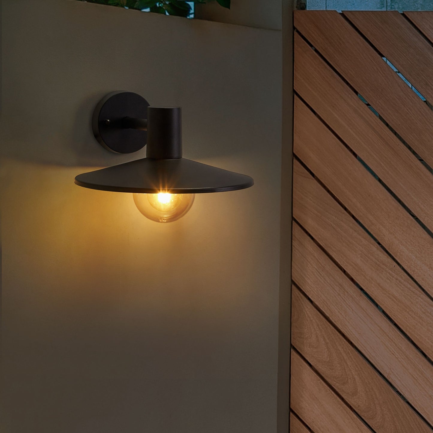 Outdoor Wall Light Matte Black Sconce Aluminum Waterproof For Patio And Garden