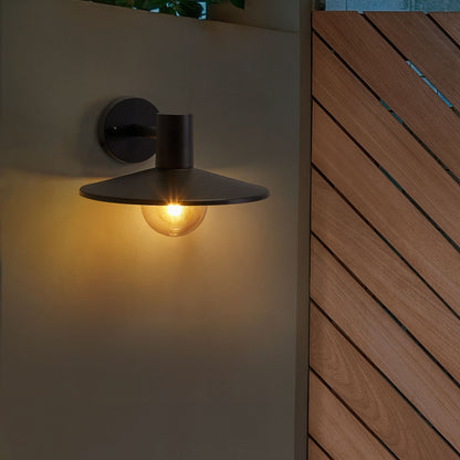 Outdoor Wall Light Matte Black Sconce Aluminum Waterproof For Patio And Garden