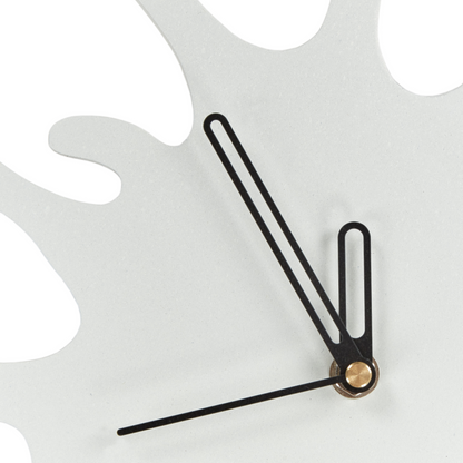 Lumina Wall Clock White MDF Metal 27 x 37 cm Decorative Pendulum No Numbers Living Room Decor