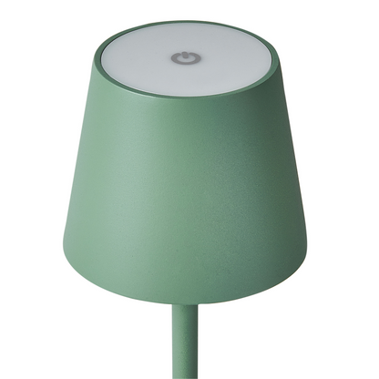 Green Aluminium Table Lamp Indoor Outdoor With Touch Switch USB Charging Wireless