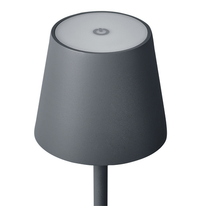 Table Lamp Dark Grey Aluminium Wireless Indoor Outdoor With Touch Switch USB Charging