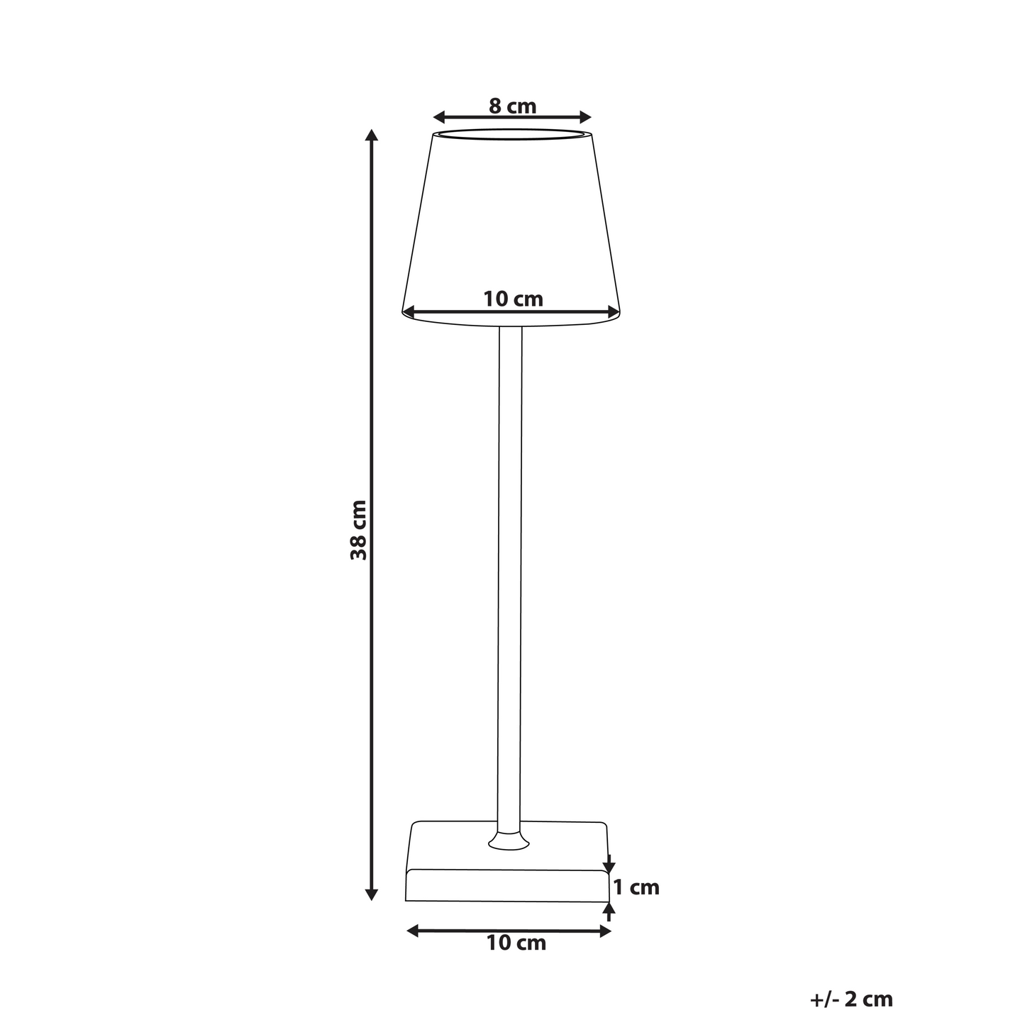 Table Lamp Dark Grey Aluminium Wireless Indoor Outdoor With Touch Switch USB Charging