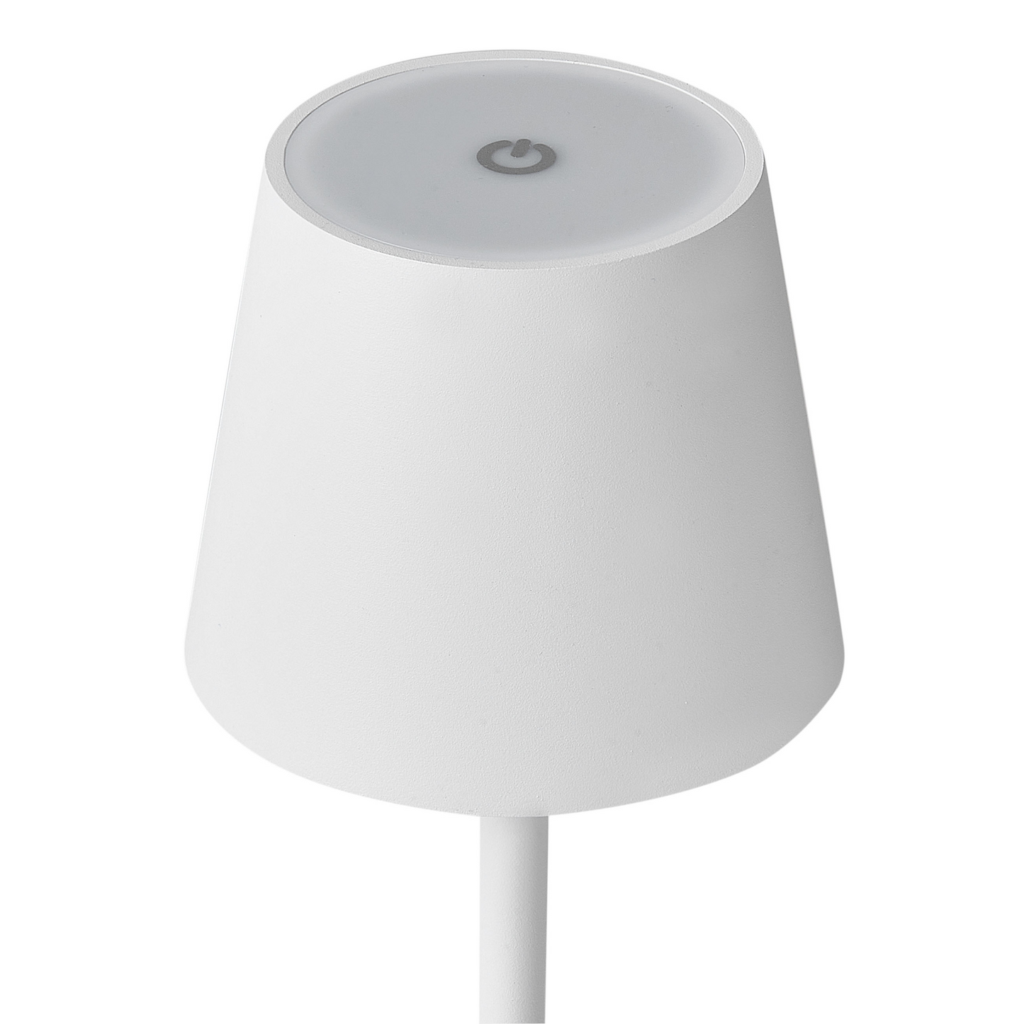 White Aluminium Wireless Table Lamp With Touch And USB Cable