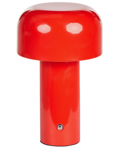 Red Wireless Table Lamp With Touch Dimmer And 3 Modes