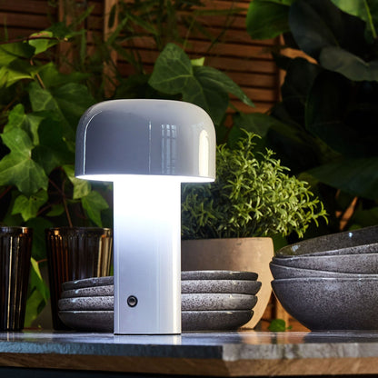 Lighting Wireless Table Lamp White Iron Indoor Outdoor Modern
