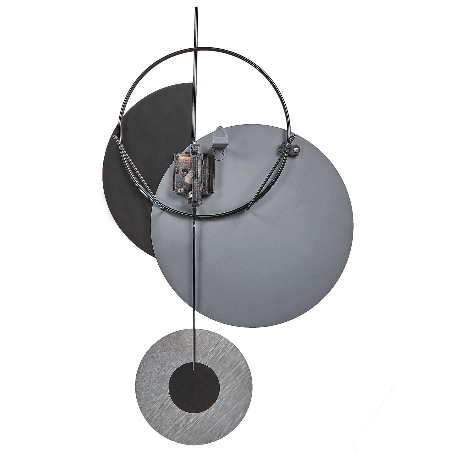 Clocks Wall Clock Minimalist Grey Black Gold Pendulum 32 x 60