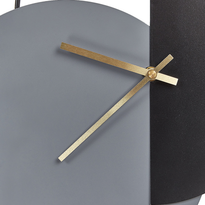 Clocks Wall Clock Minimalist Grey Black Gold Pendulum 32 x 60