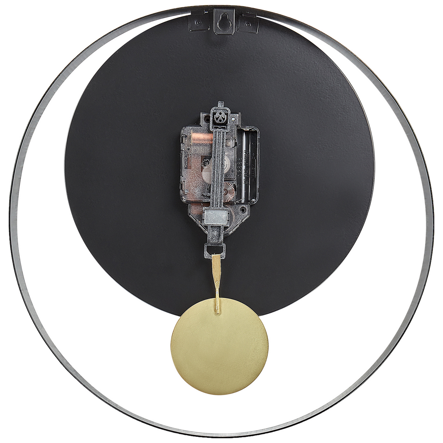 Black Gold 30cm Wall Clock Minimalist No Numerals