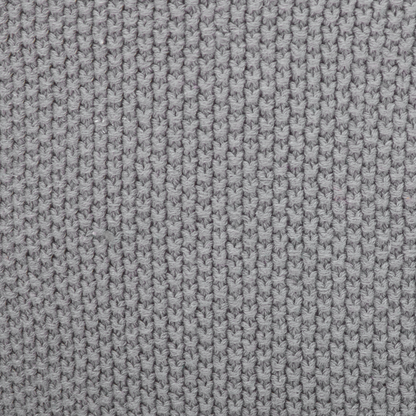 Turtle Knit Storage Basket Grey Cotton Toy Hamper