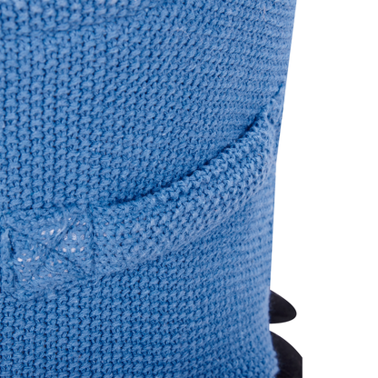 Blue Cotton Dinosaur Knitted Storage Basket Hamper