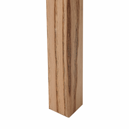 Sassafras Home Bedside Table Solid Light Brown 2 Drawer Rustic