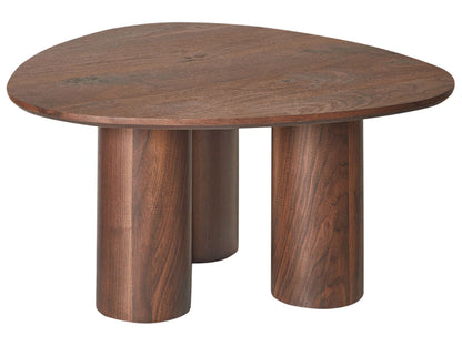 Dark Engineered Wood Coffee Table 75 x 75cm Retro Triangle