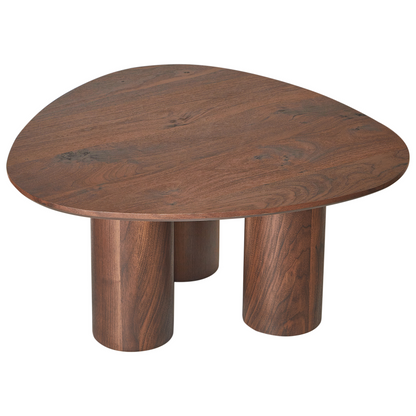 Dark Engineered Wood Coffee Table 75 x 75cm Retro Triangle