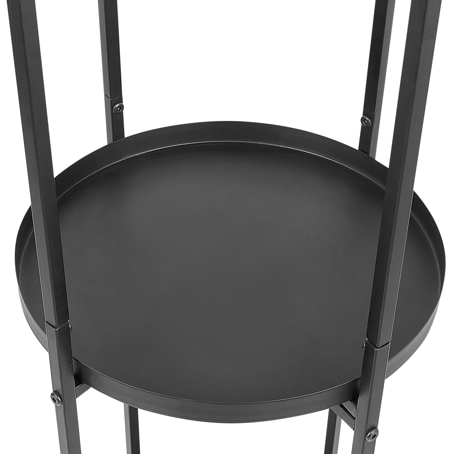 Black Iron Plant Stand 35 X 160cm Indoor Metal Flower Stand Modern Industrial
