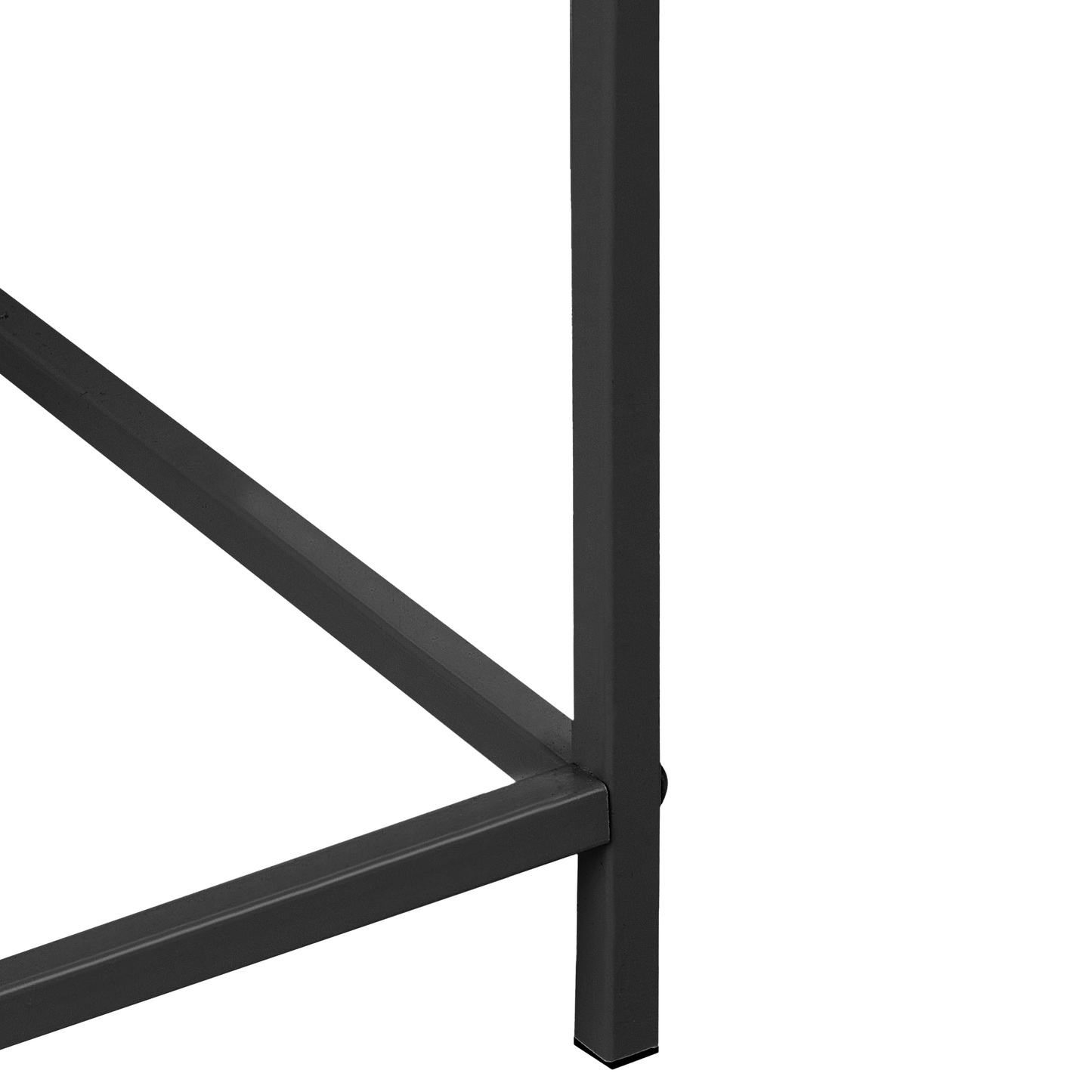 Raised Planter Box Black Metal Round Indoor Outdoor Garden