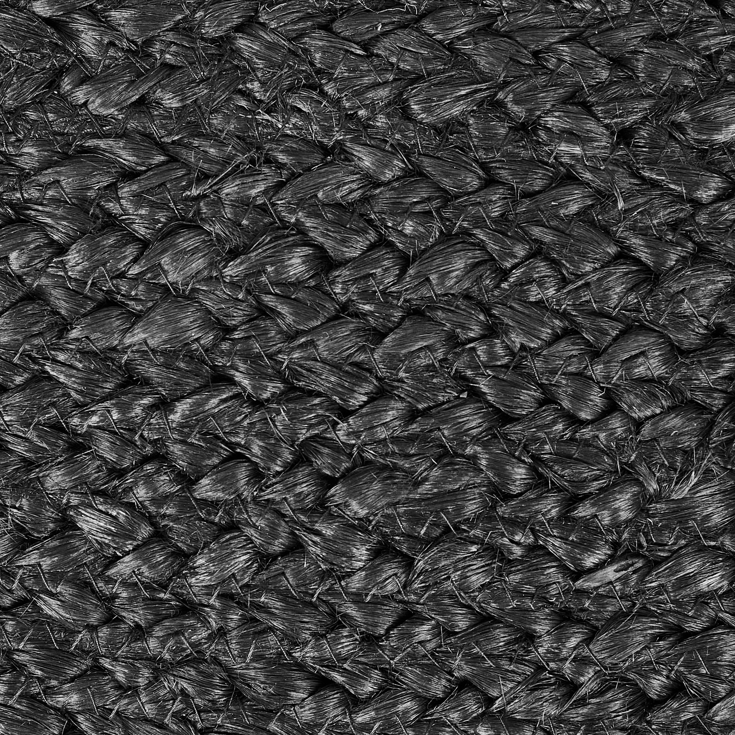 Floor Cushion Jute With EPS Beads Black 70 x 40 x 20cm