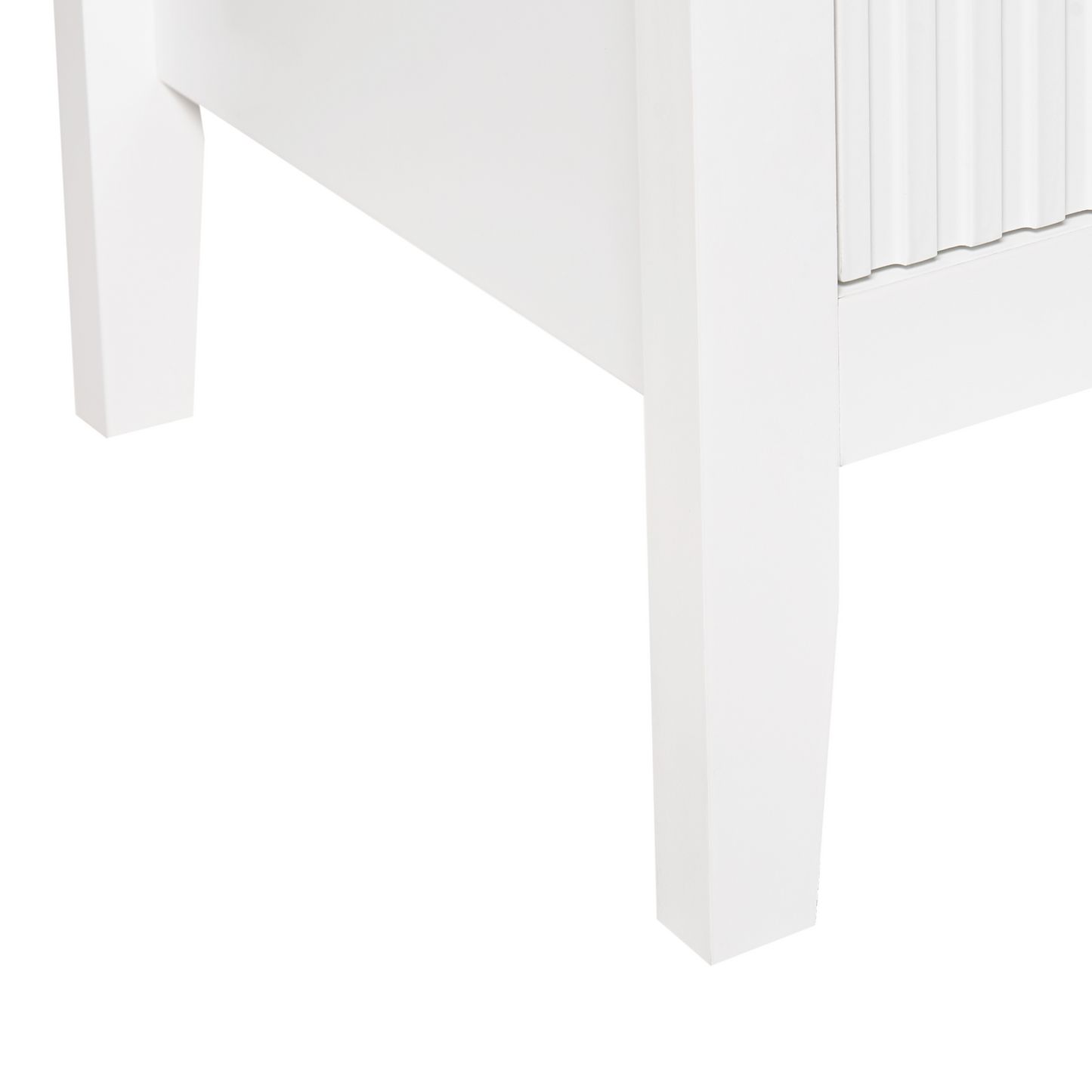 LuxeHome 6 Drawer Chest White MDF With Gold Handles