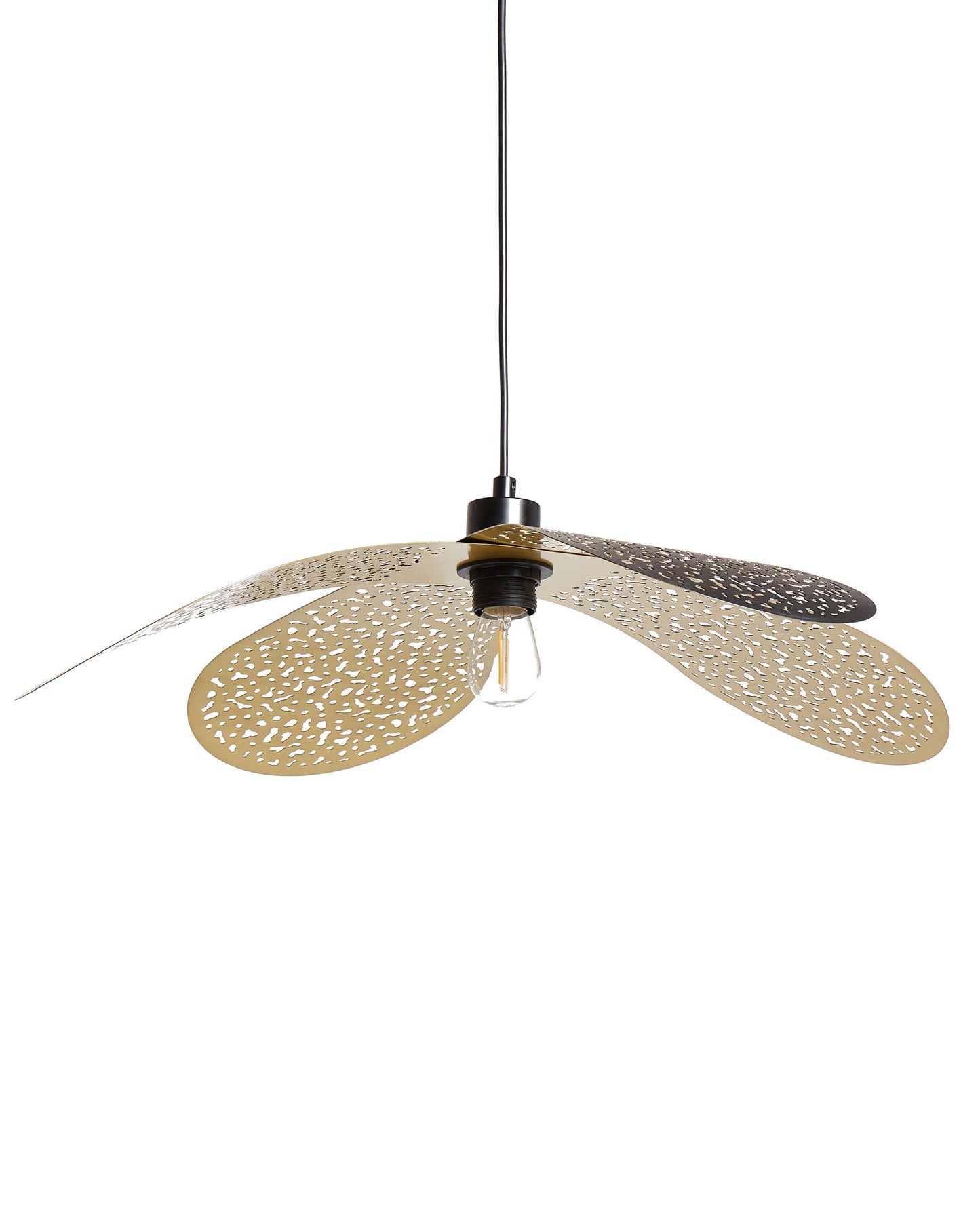 Pendant Lamp Black Iron Metal Shade Hanging Light