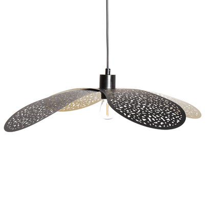Pendant Lamp Black Iron Metal Shade Hanging Light