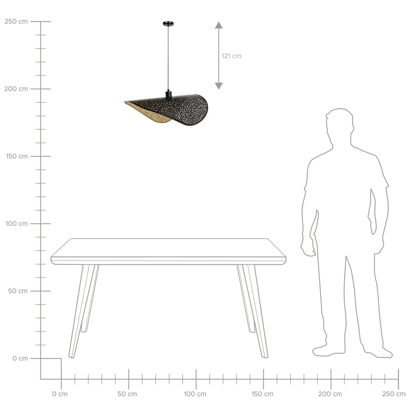 Black Iron Perforated Metal Pendant Lamp Modern Hanging Light With Sculptural Shade