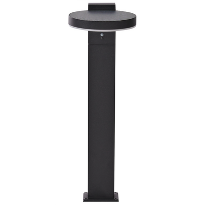 Solar LED Bollard Lamp 50cm Black Post Light Motion Sensor