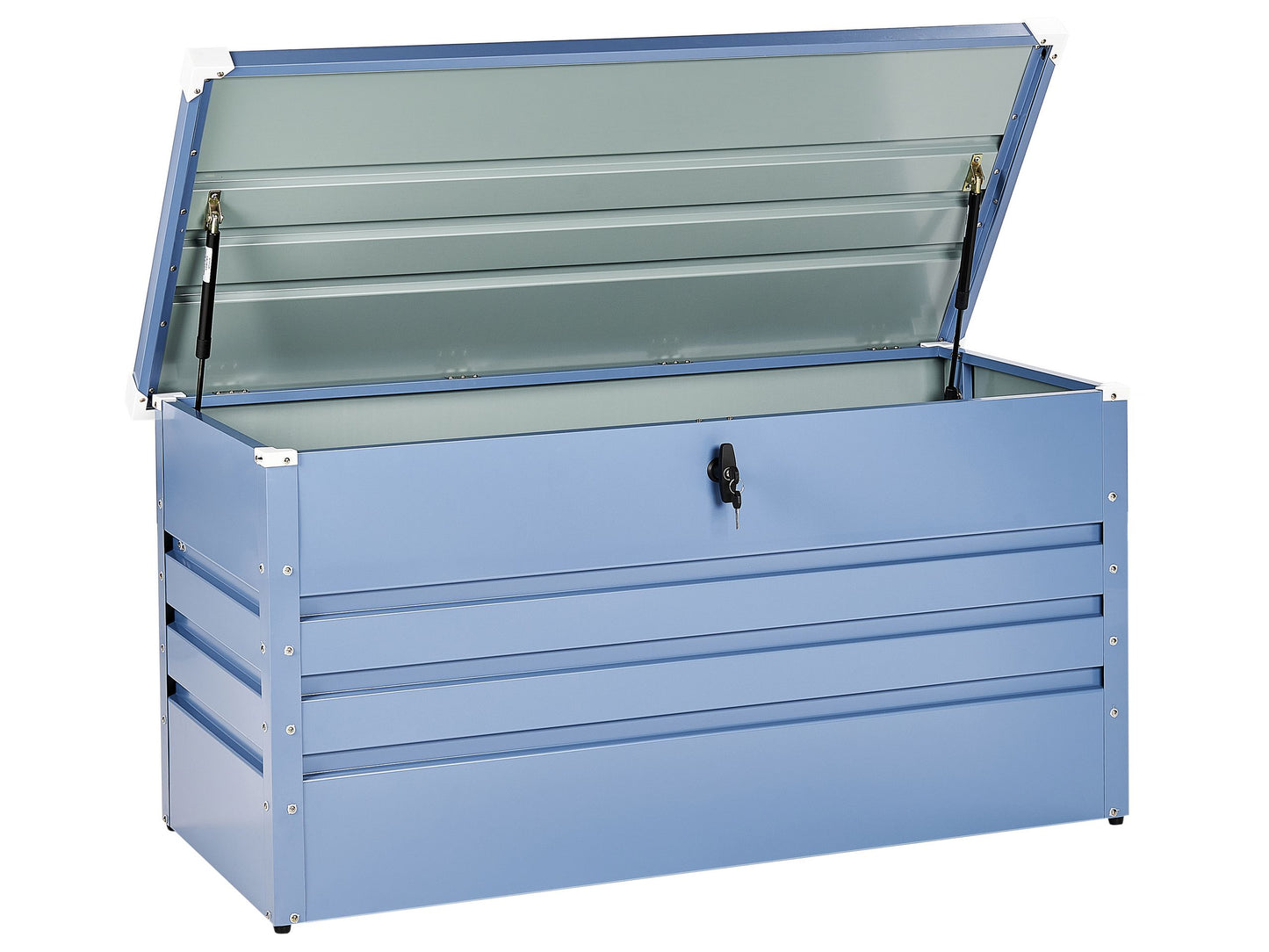 Blue 400L Outdoor Storage Box Galvanized Steel