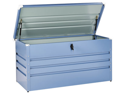 Blue 400L Outdoor Storage Box Galvanized Steel