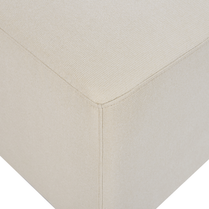 Ottoman Light Beige Minimalist Footstool