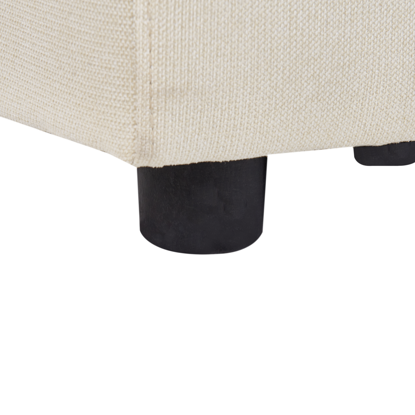 Ottoman Light Beige Minimalist Footstool