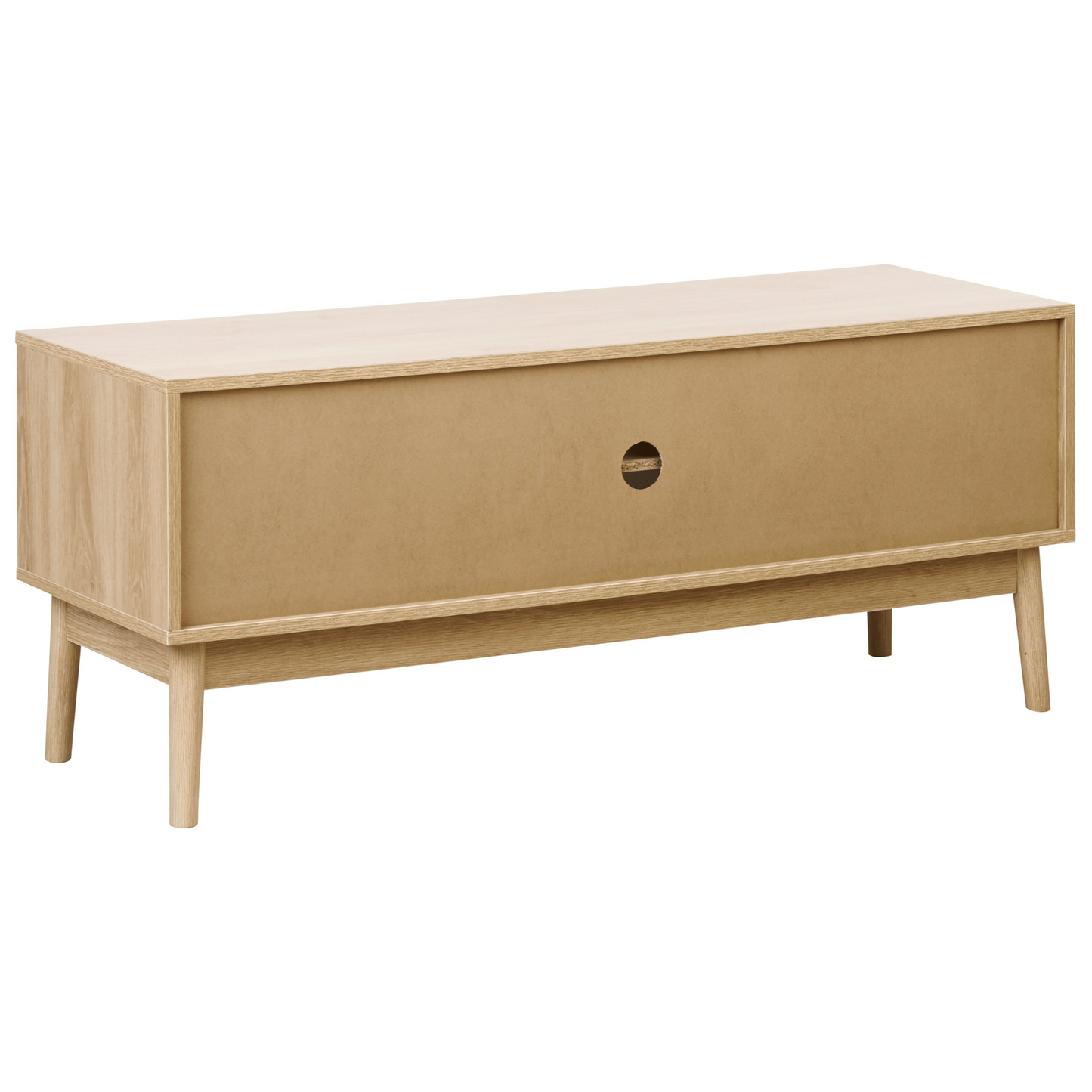 TV Stand Light Brown With 2 Doors And Shelves