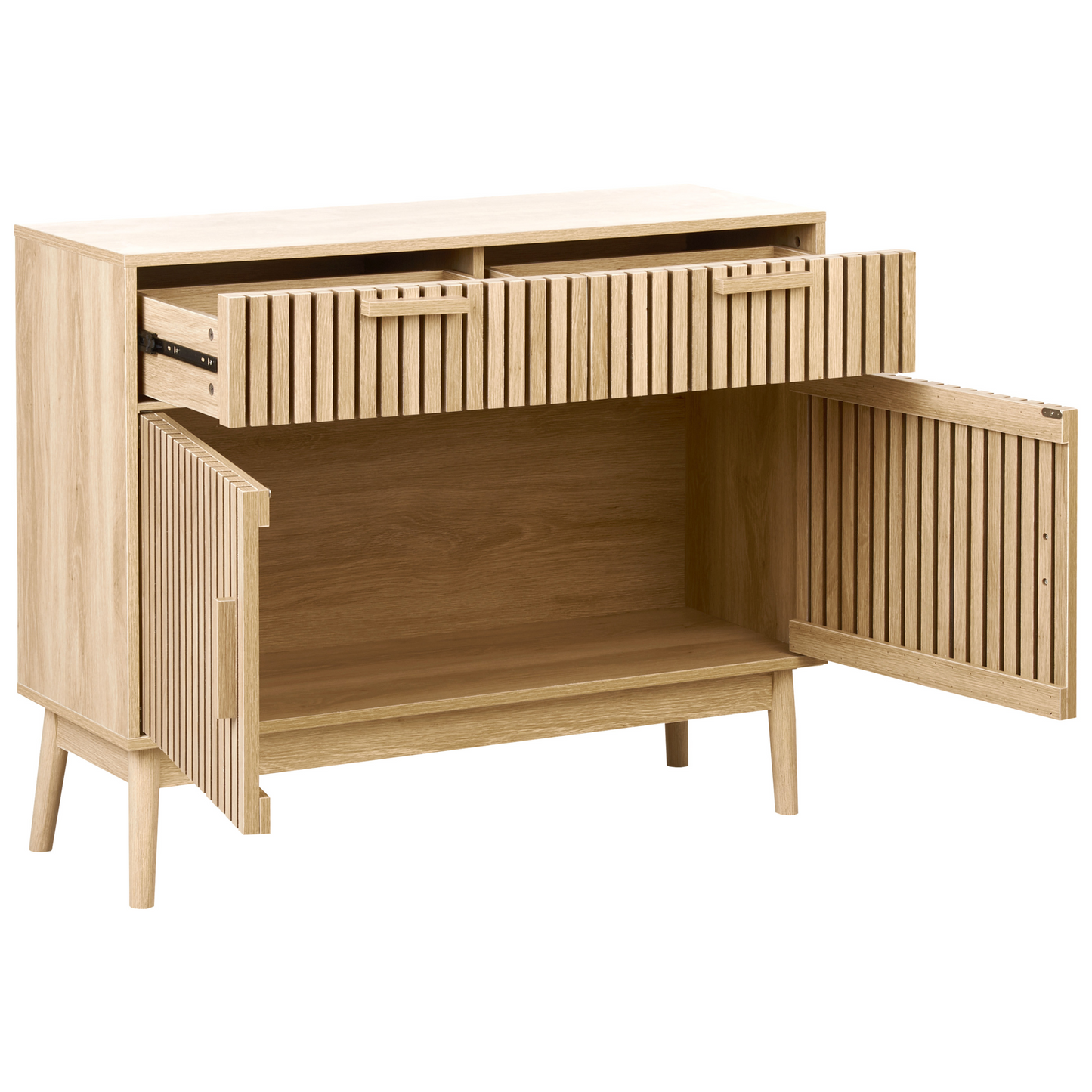 Sideboard Engineered Wood With Two Drawers And Doors