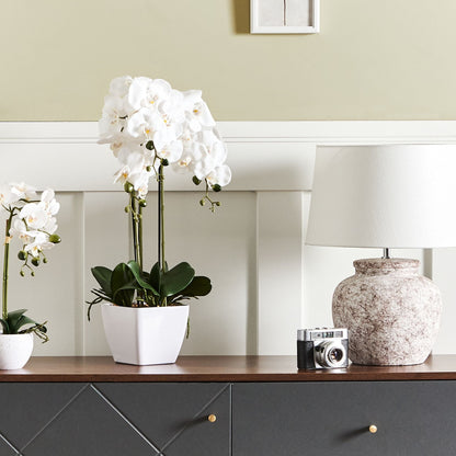 Orchidea Faux Orchid Plant 59cm White and Green Decor