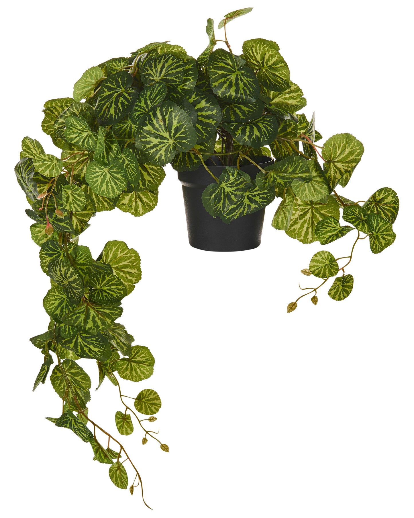Charmi 37cm Green Black Artificial Hanging Plant Faux Decor