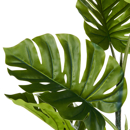 Living Monstera Potted Artificial Plant 94cm Green Black