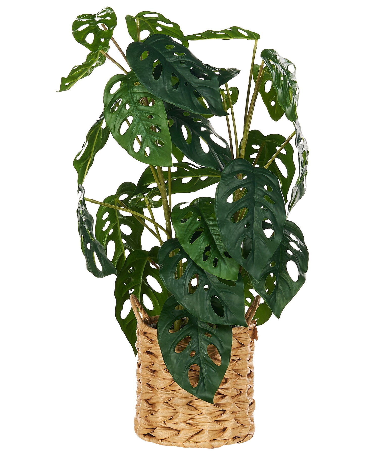 Monstera Artificial Potted Plant 53cm Green Black