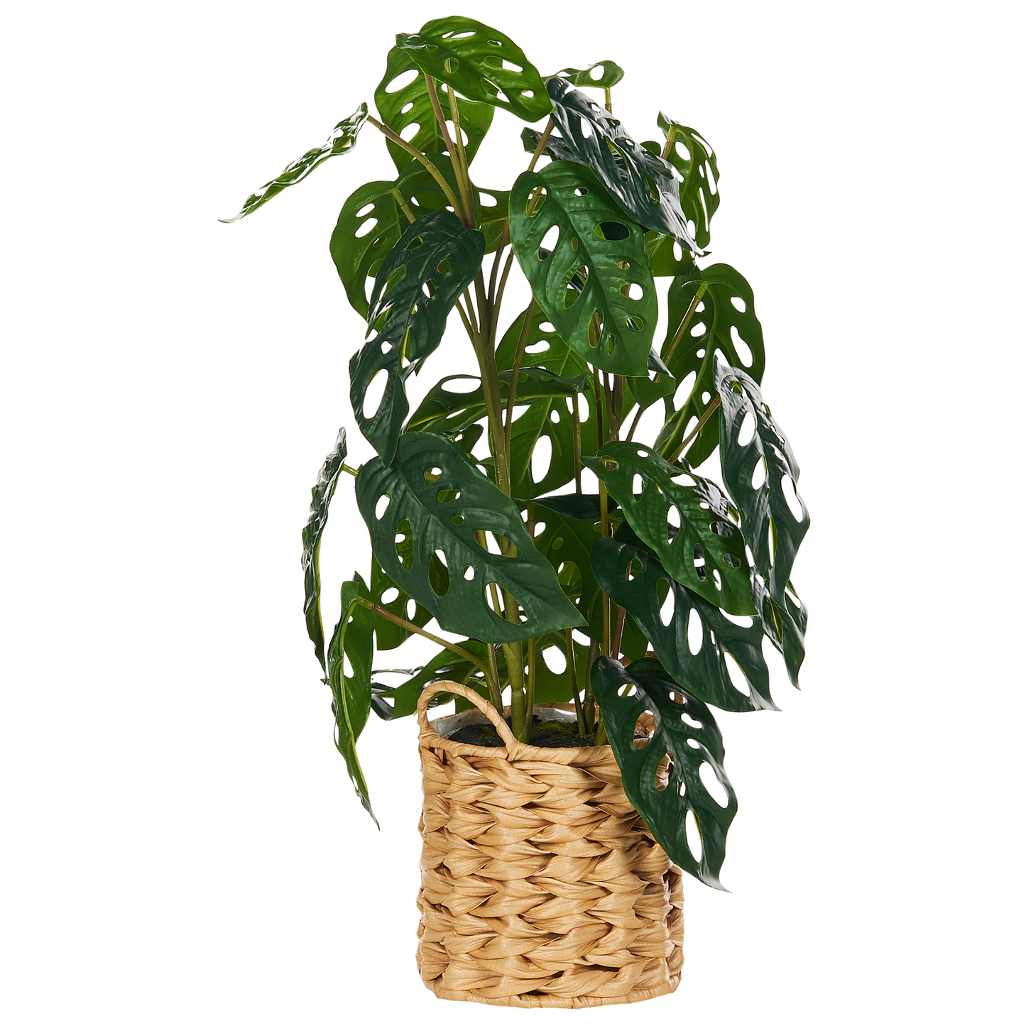 Monstera Artificial Potted Plant 53cm Green Black