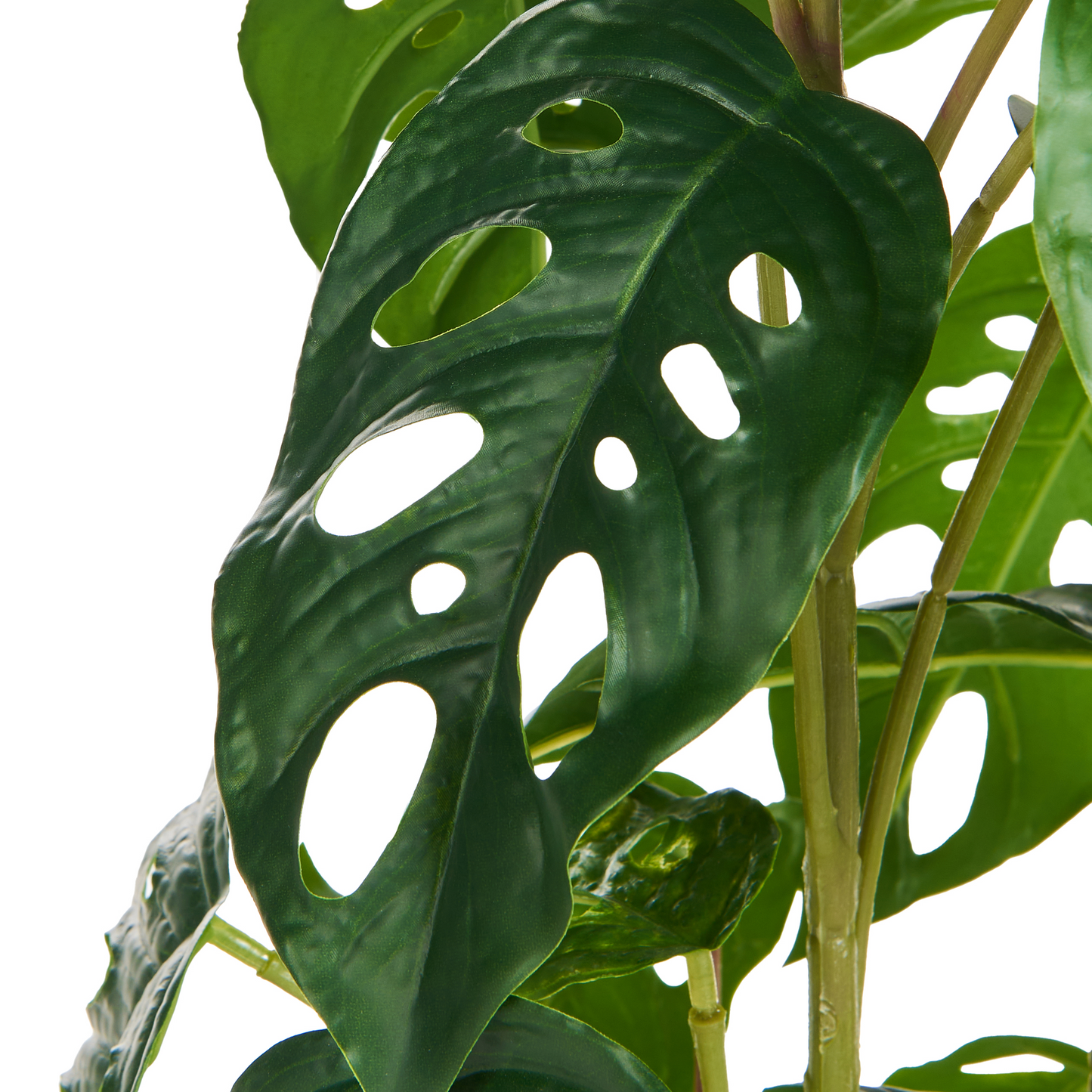 Monstera Artificial Potted Plant 53cm Green Black
