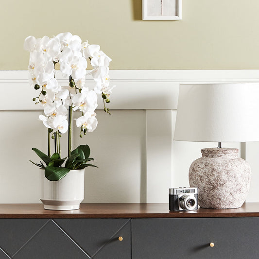 Orchidea Faux Orchid Plant 63cm White Green Decor